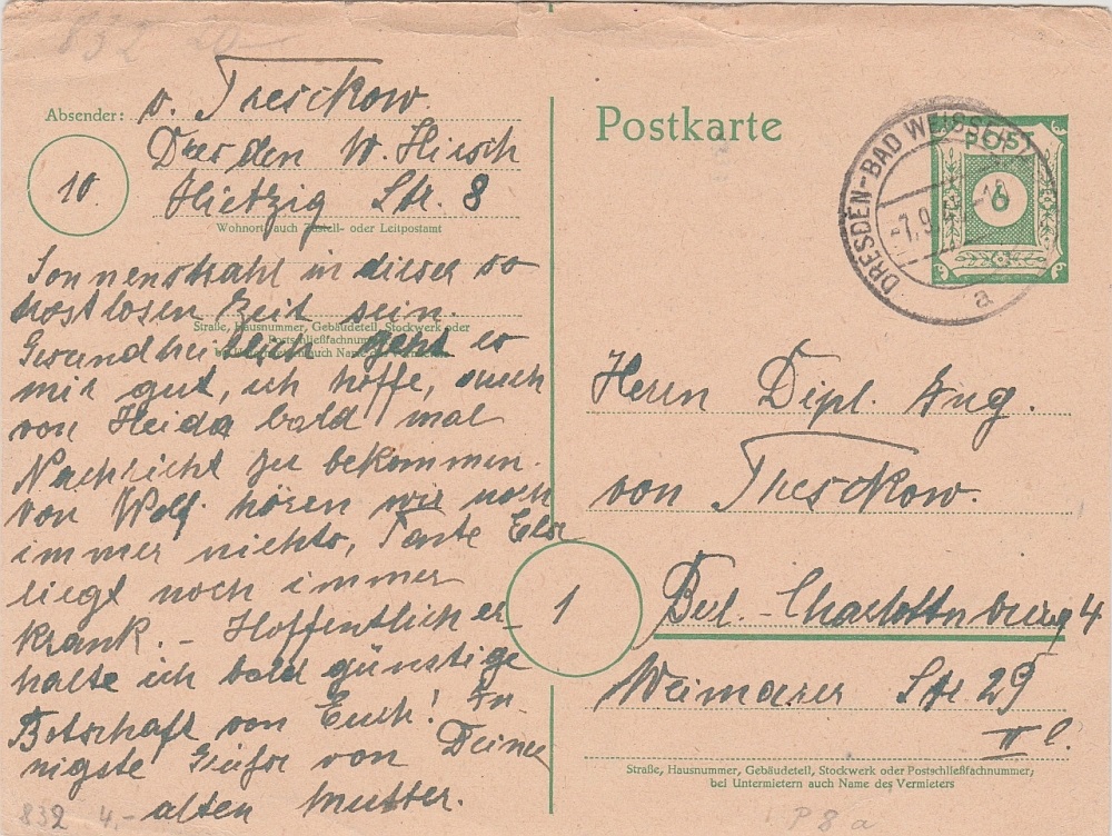 P 8 (oben mit Teil der Trennlinie von der Nachbarkarte)